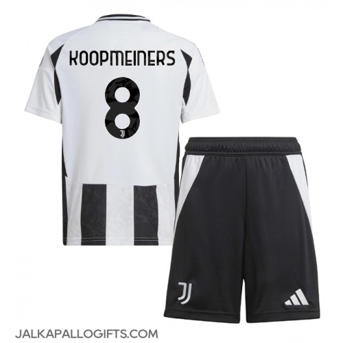 Juventus Teun Koopmeiners #8 Koti Peliasu Lasten 2024-25 Lyhythihainen (+ Lyhyet housut)